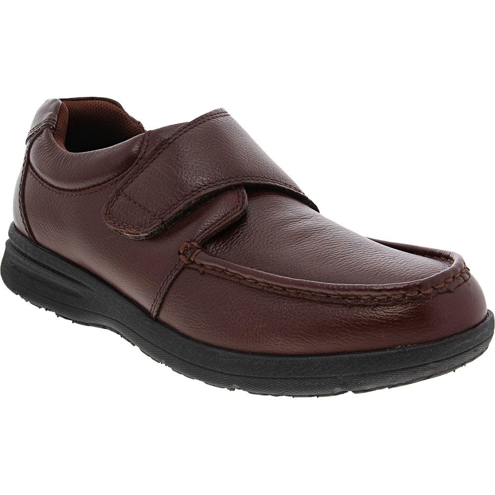 Nunn Bush Cam Moc Toe Velcro Casual Shoes - Mens Brown