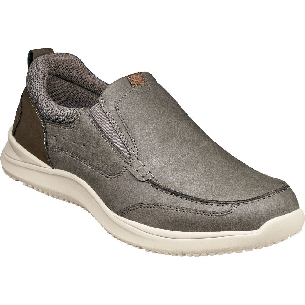Nunn Bush Conway Slip On Casual Shoes - Mens Gray