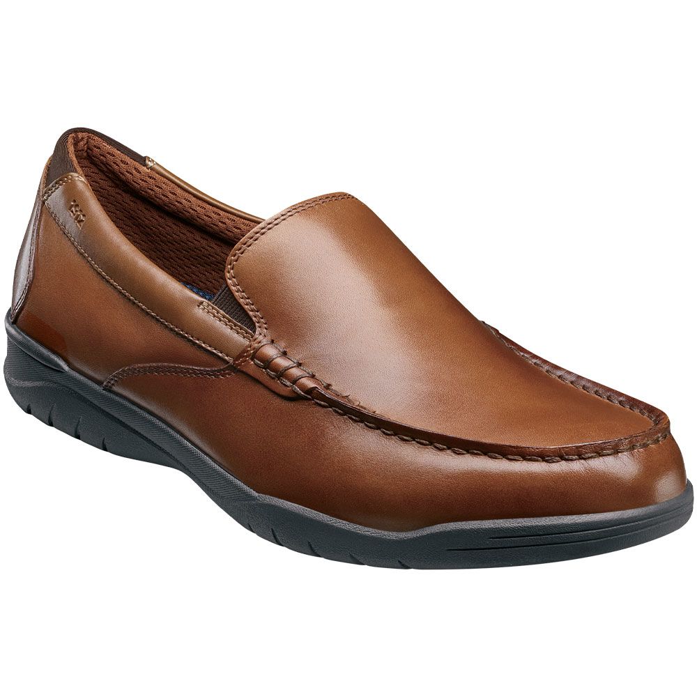 Nunn Bush Sumter Slip On Casual Shoes - Mens Tan Brown