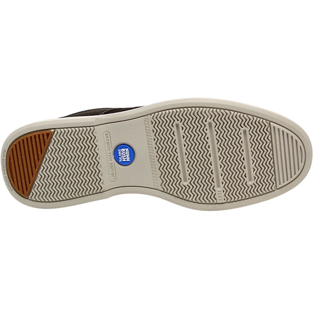 Nunn Bush Otto Plain Toe Oxford Lace Up Casual Shoes - Mens Grey Sole View