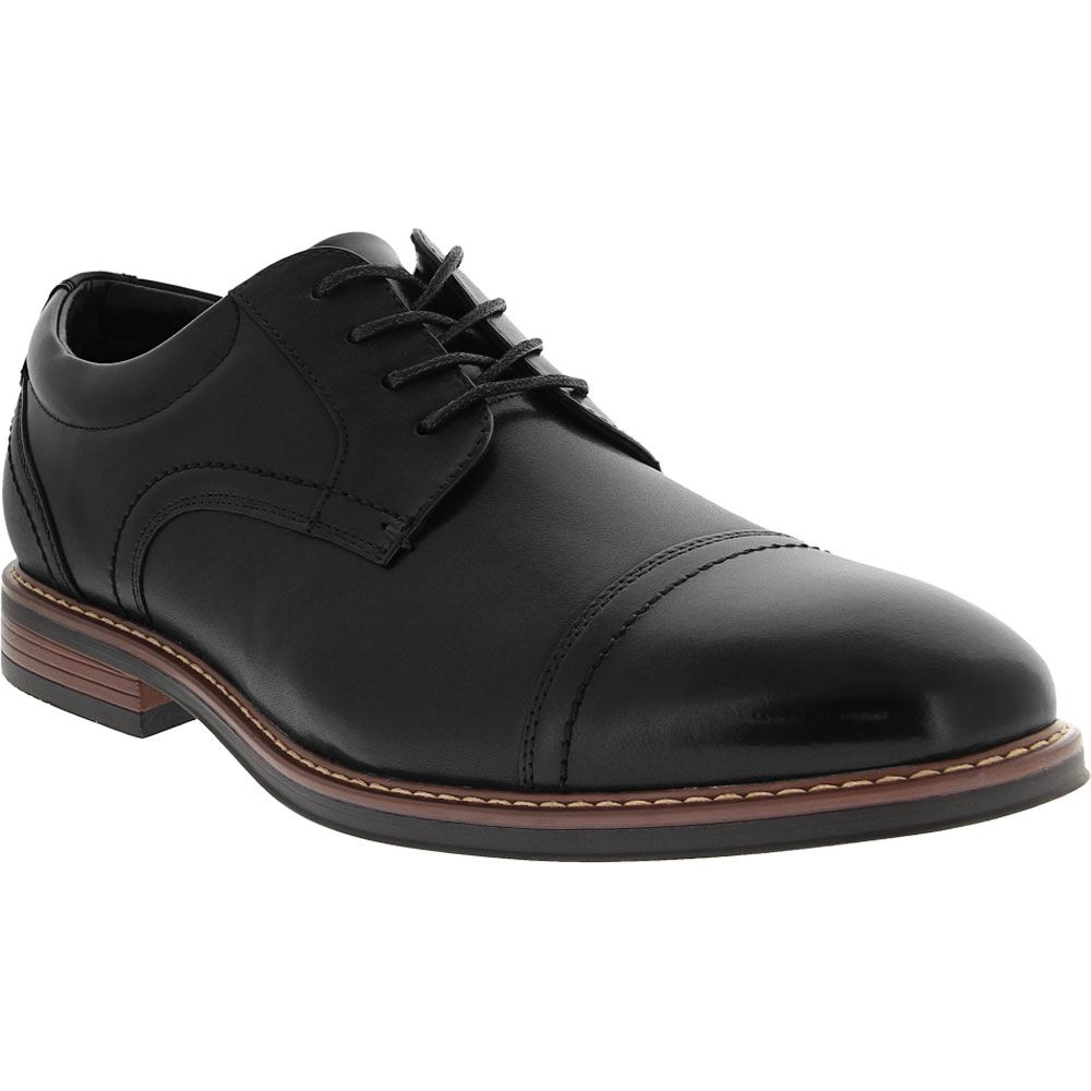 Nunn Bush Centro Flex Cap Toe Oxford Dress Shoes - Mens Black