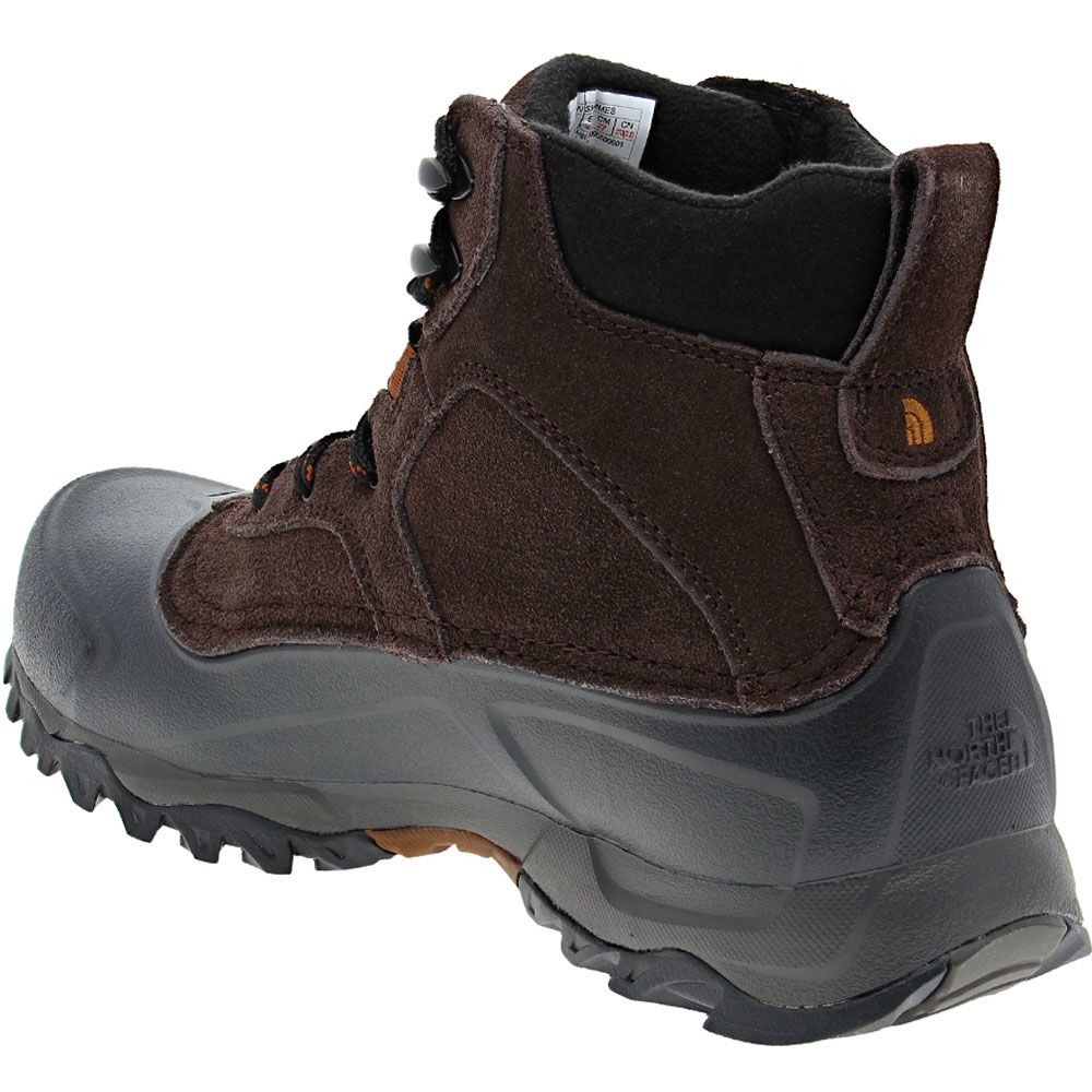 The North Face Snowfuse Winter Boots - Mens Coffee Brown Back View