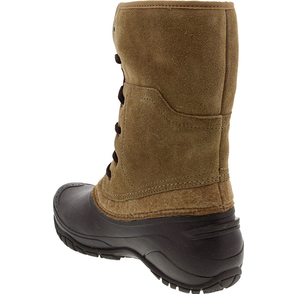 The North Face Shellista 2 Rolldown Winter Boots - Womens Brown Back View