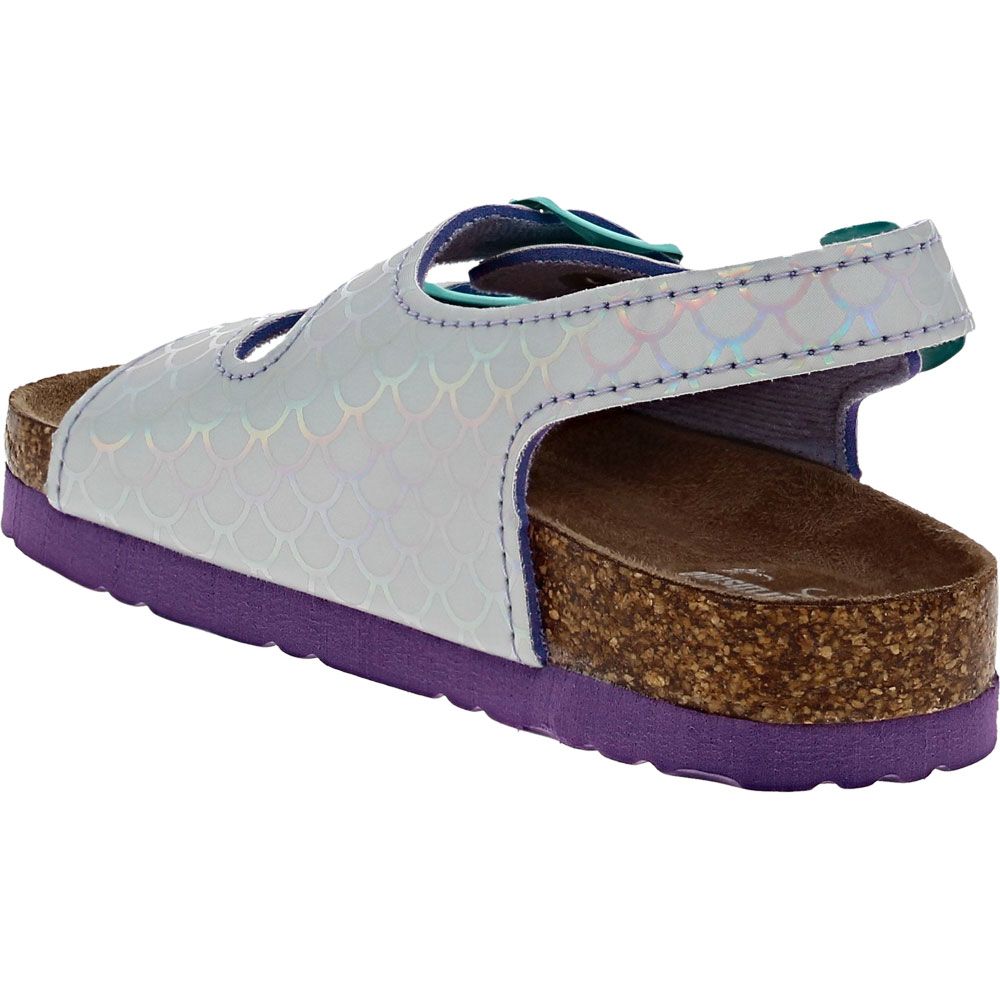Northside Mariani T Sandals - Baby Toddler Silver Purple Back View
