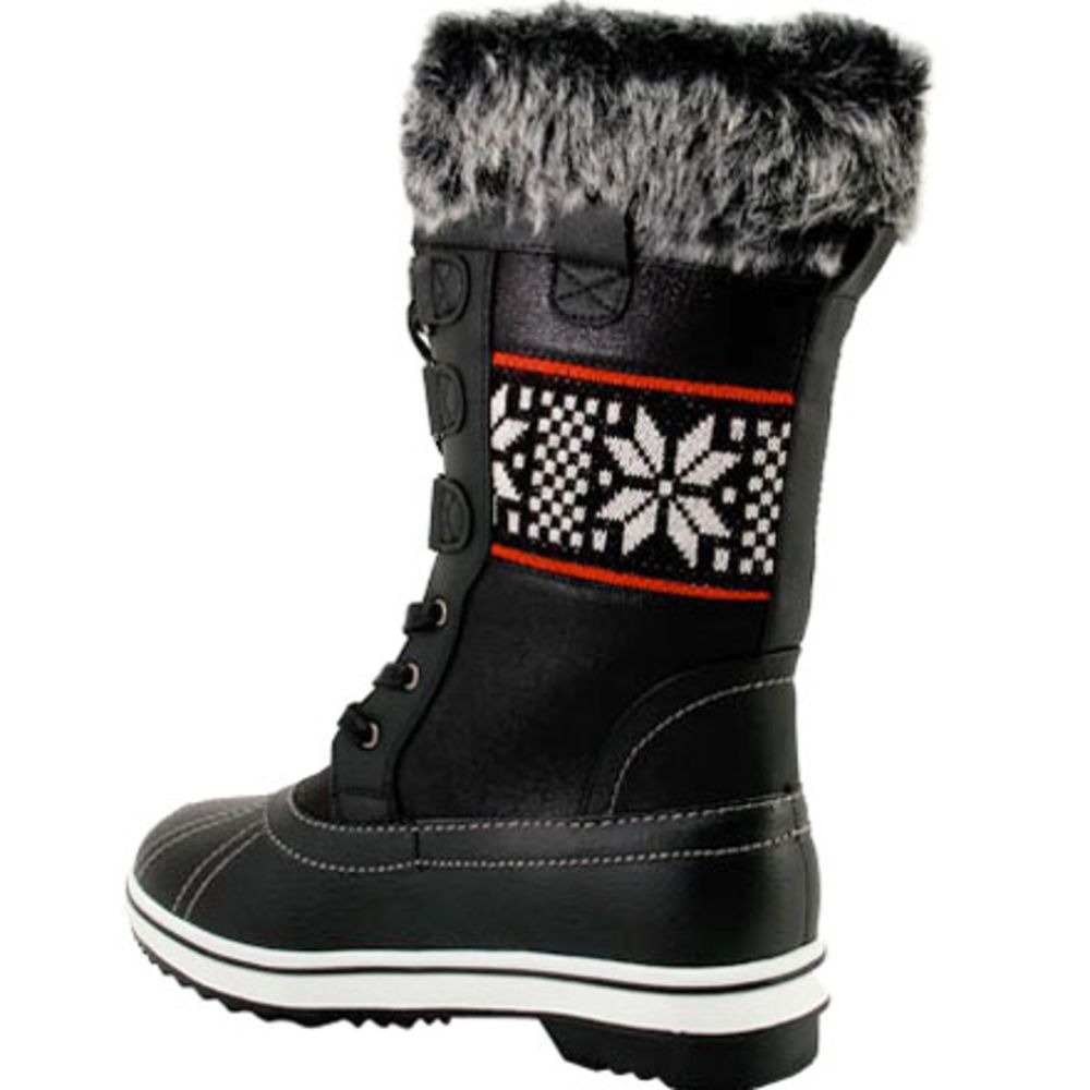 Northside Bishop Winter Boots - Womens Black Back View