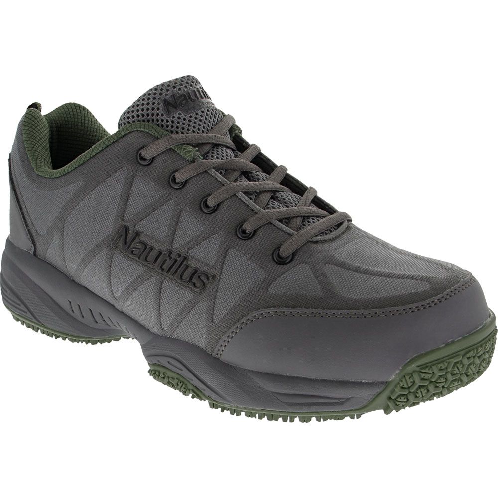 Nautilus Slip Resistant Athletic Composite Toe Work Shoes - Mens Grey