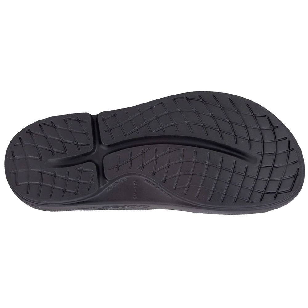 Oofos OOahh Slide Sandals - Mens | Womens Black Sole View