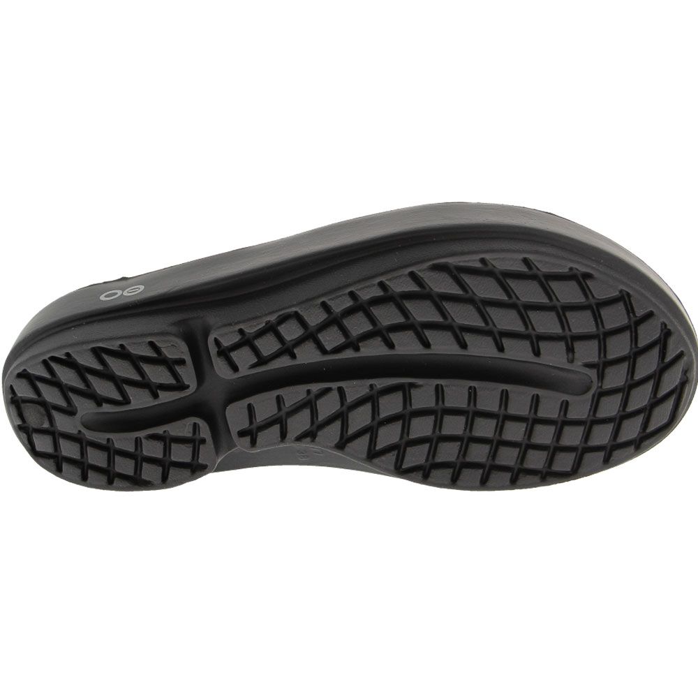Oofos OOlala Womens Sandal Black Sole View