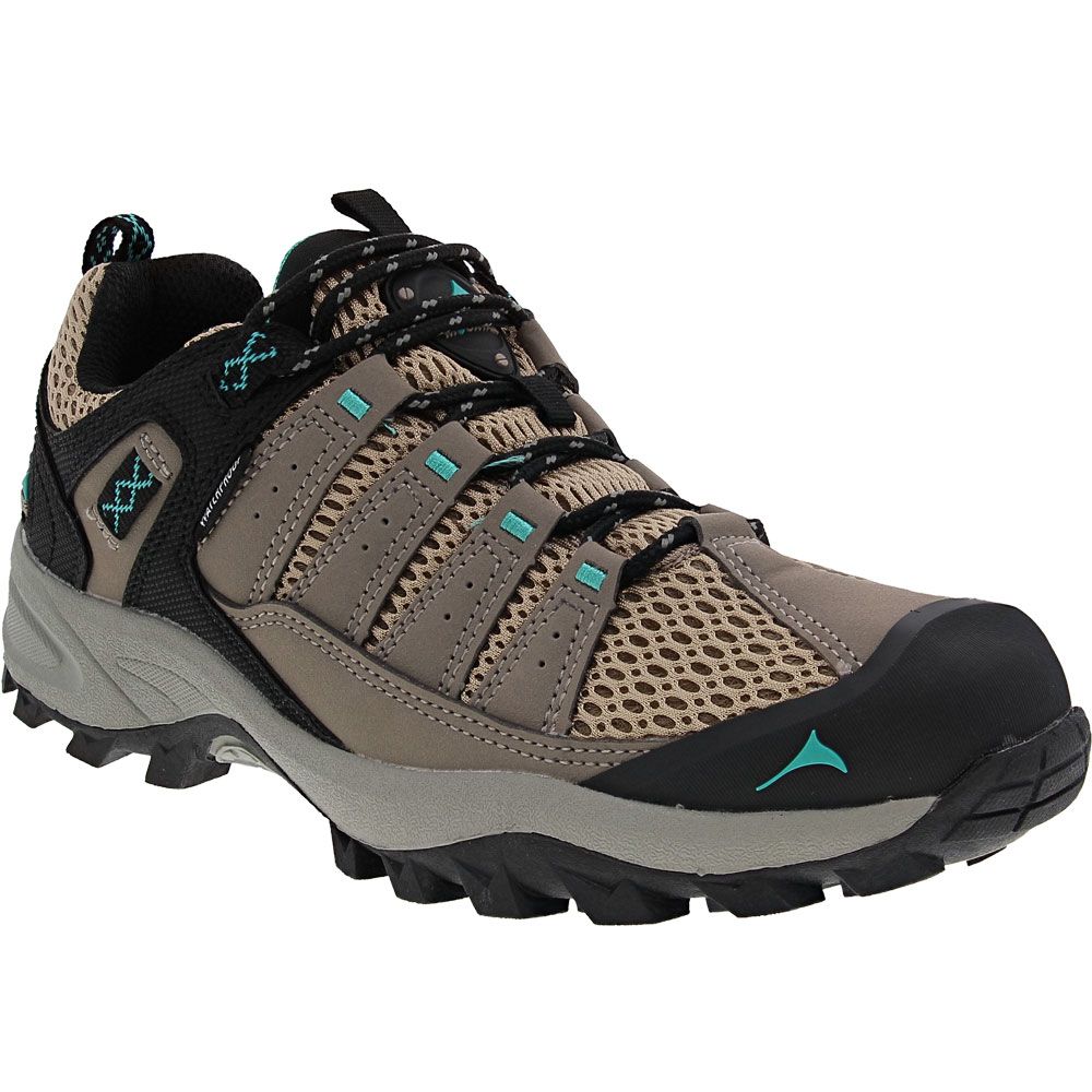 Pacific Mountain Coosa Low Waterproof Hiking Shoes - Womens Taupe Green