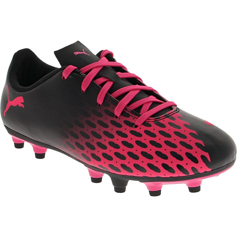 Puma Spirit 3 FG Jr Outdoor Soccer Cleats - Boys Black Pink