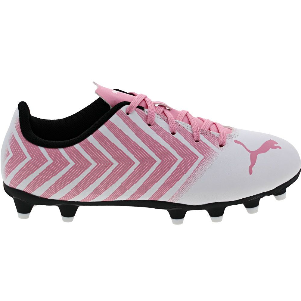 Puma Tacto 2 FG Jr Girls Outdoor Soccer Cleats White Pink