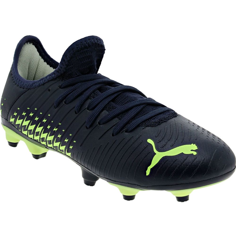 Puma Future Z 4.4 FG Youth Outdoor Soccer Cleats Navy Neon Green