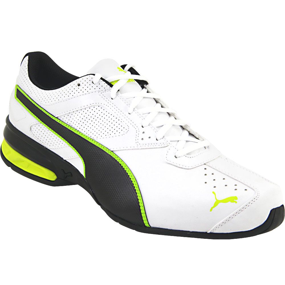 Puma Tazon 6 Fm Running Shoes - Mens White Black Safety Yellow