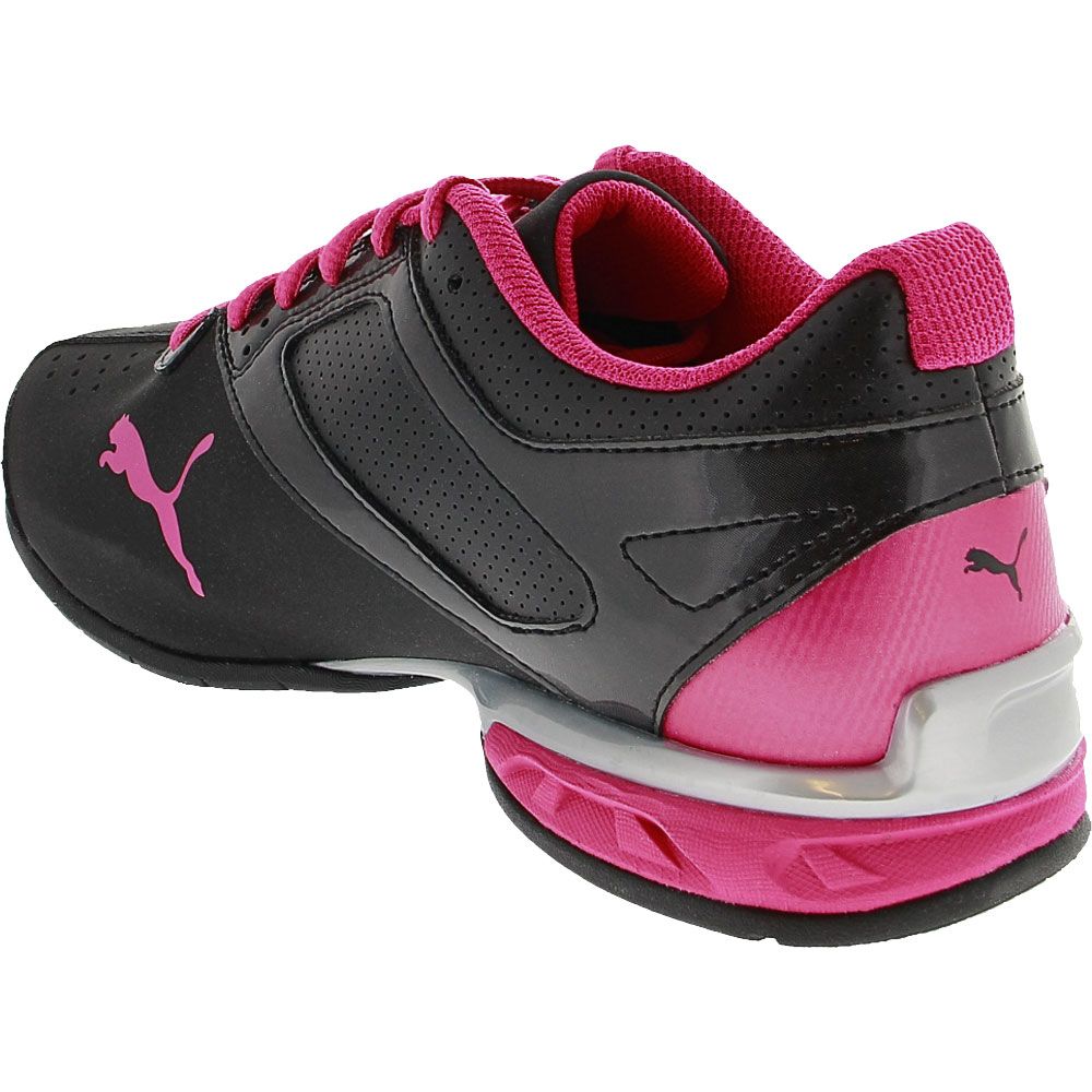 Puma Tazon 6 Running Shoes - Womens Black Pink Back View