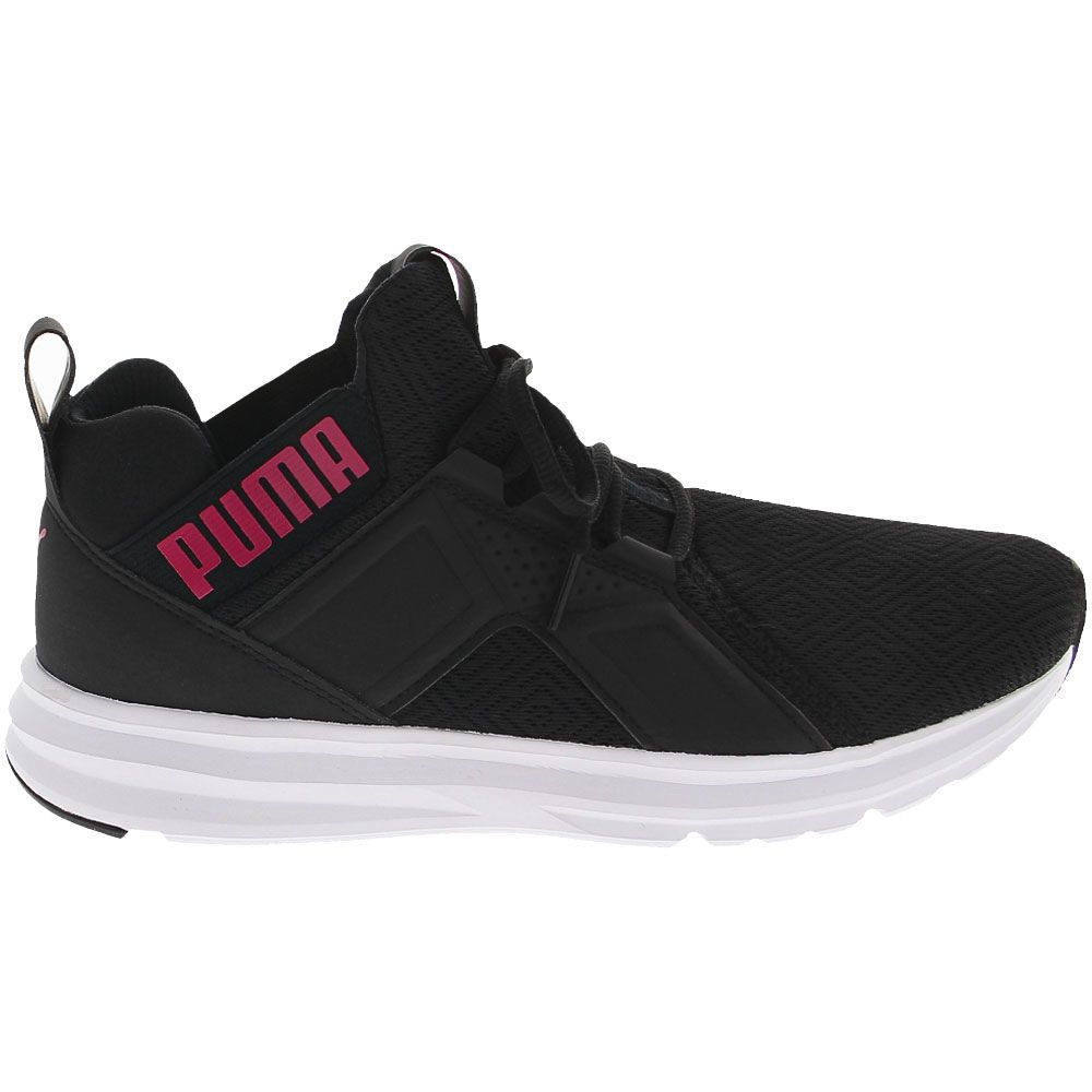 Puma Enzo Femme Running Shoes - Womens Black Pink Side View