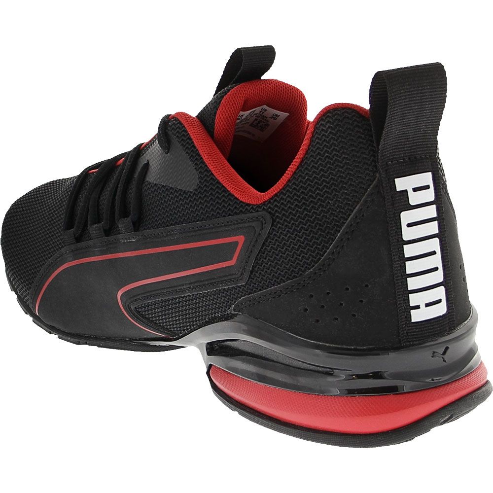 Puma Axelion Nxt Lifestyle Shoes - Mens Black Red Back View