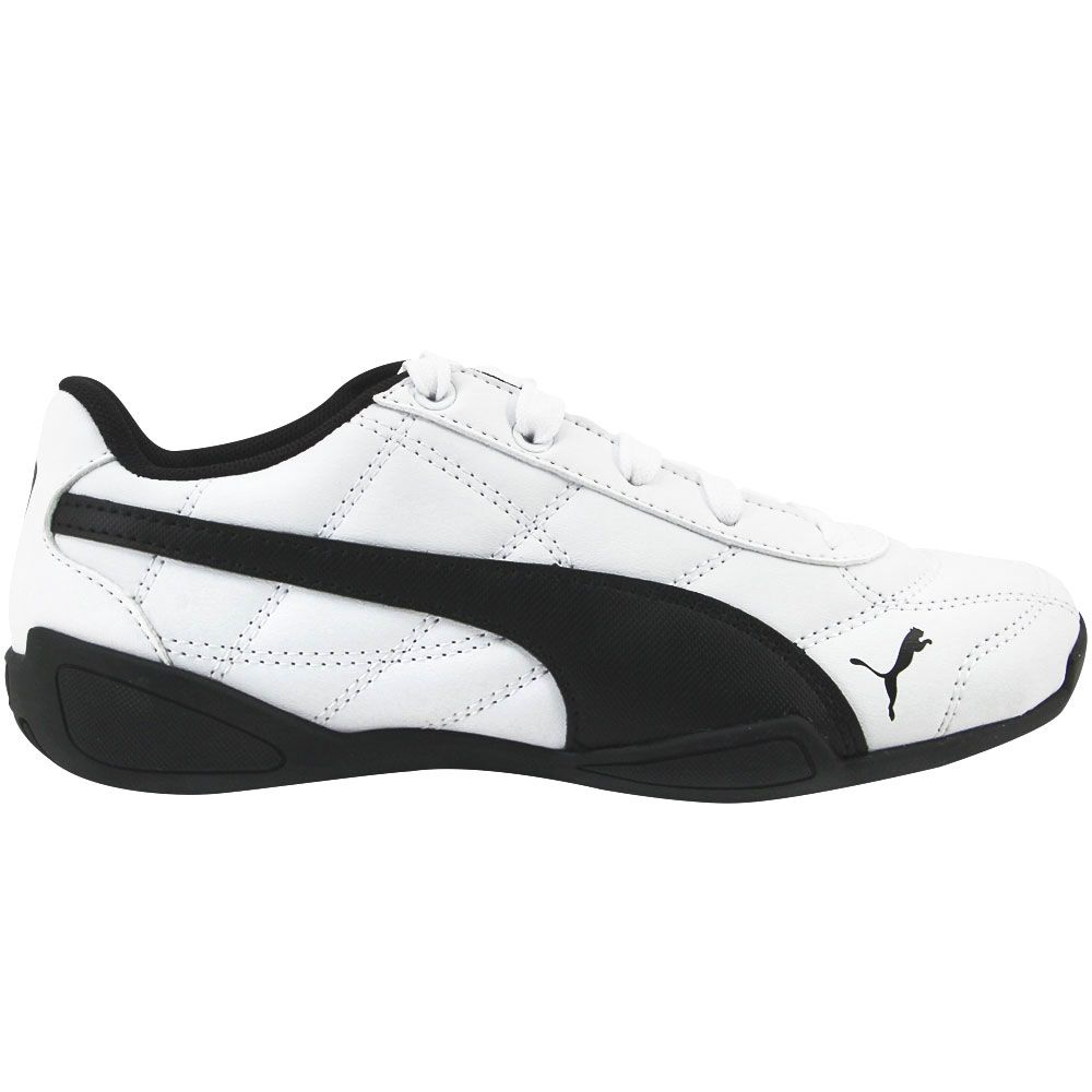Puma Tune Cat 3 Running Shoes - Boys White Black Side View