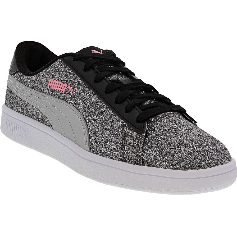 Puma Smash V2 Glitz Glam Jr Girls Sneakers Black Grey