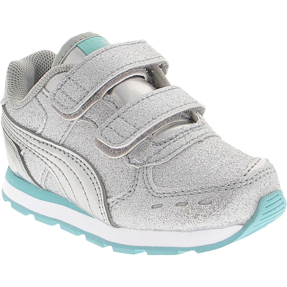 Puma Vista Glitz Athletic Shoes - Baby Toddler Silver Sparkle