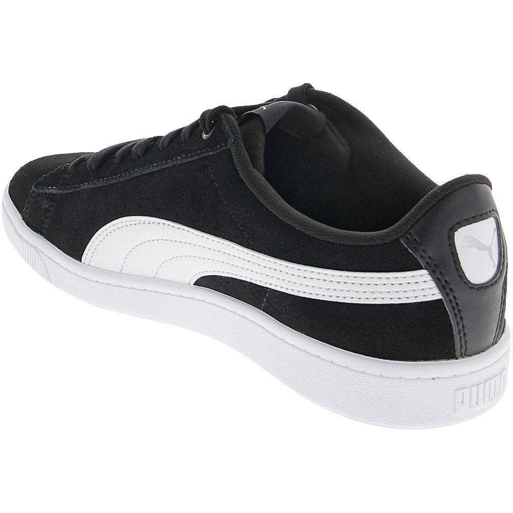 Puma Vikky V2 Lifestyle Shoes - Womens Black White Back View