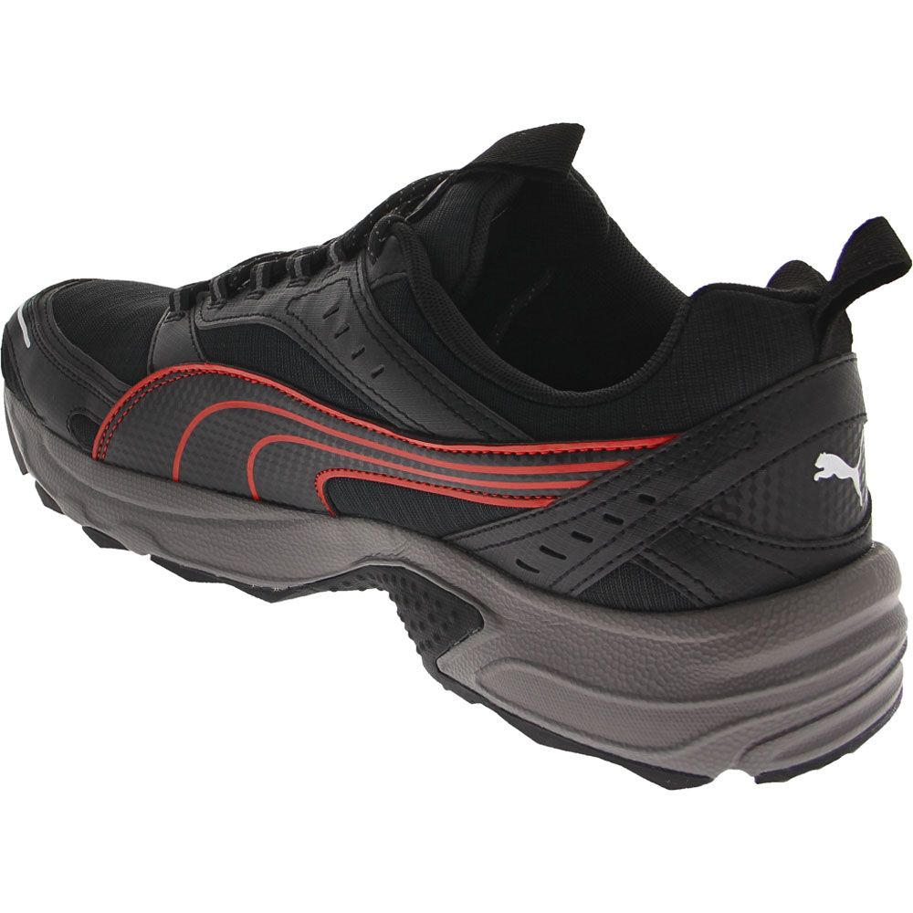 Puma Axis TR Trail Running Shoes - Mens Black Red Back View