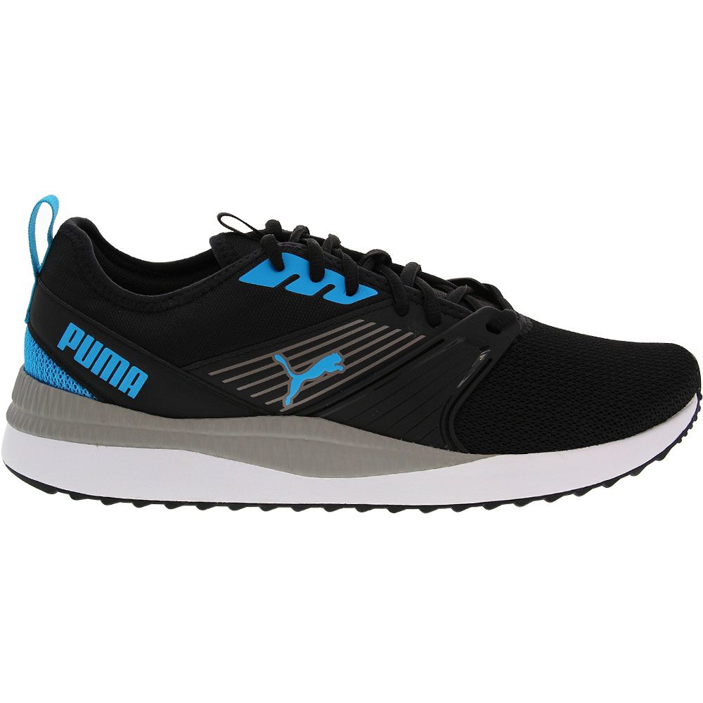 Puma Pacer Next Ffwd Running Shoes - Mens Black Blue Side View