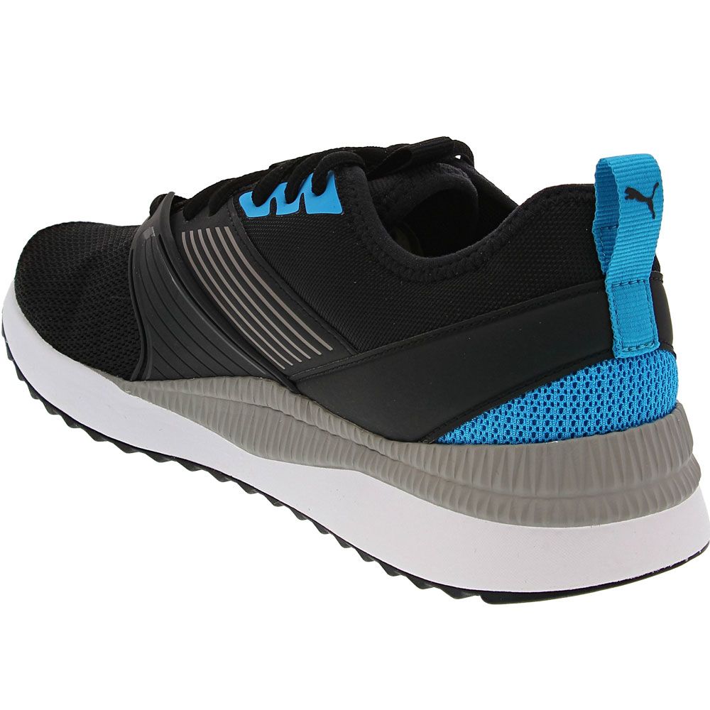 Puma Pacer Next Ffwd Running Shoes - Mens Black Blue Back View