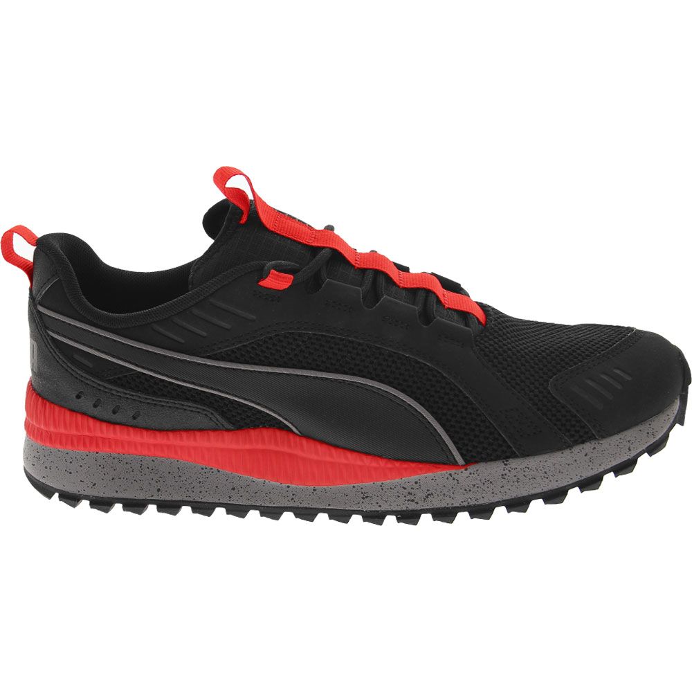 Puma Pacer Next TR Speckle Trail Running Shoes - Mens Black Red Side View