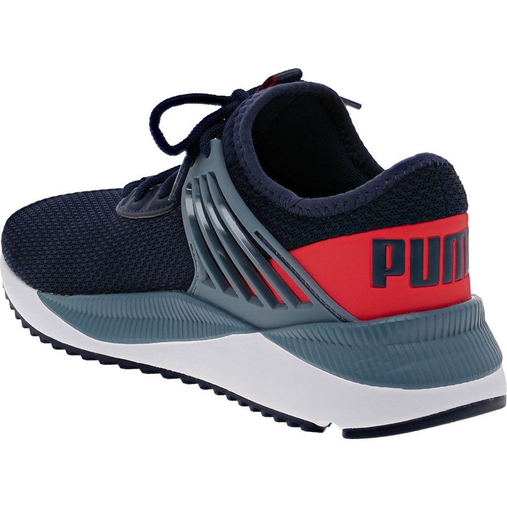Puma Pacer Future Jr Running - Boys Peacoat Burnt Red Back View