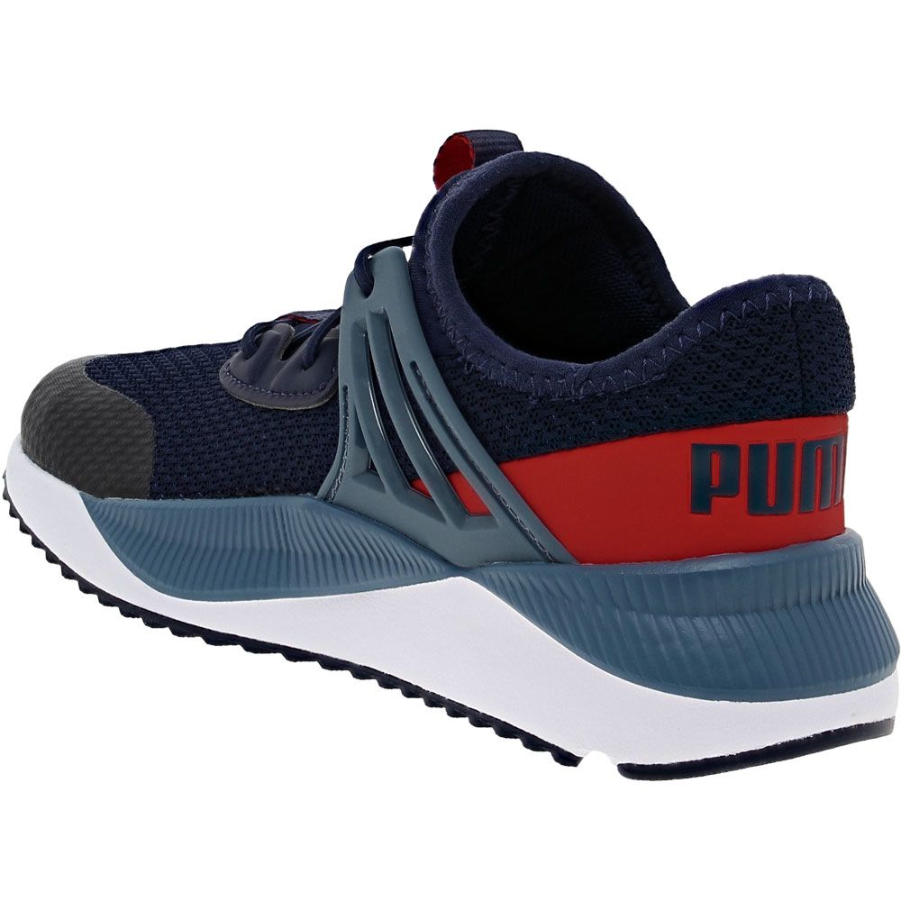 Puma Pacer Future Yth Running - Boys Peacoat Burnt Red Back View