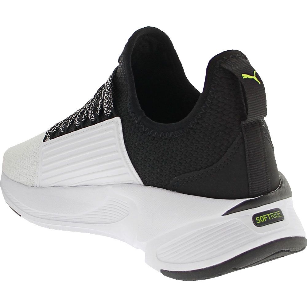 Puma Softride Premier Slip-On Mens Lifestyle Shoes White Black Back View
