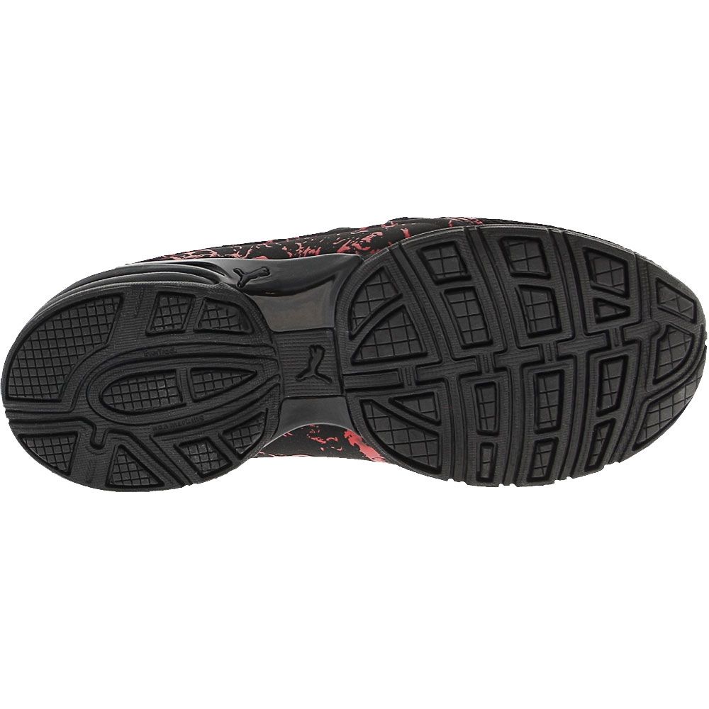 Puma Axelion City Escape Yth Boys Running Shoes Black Red Sole View