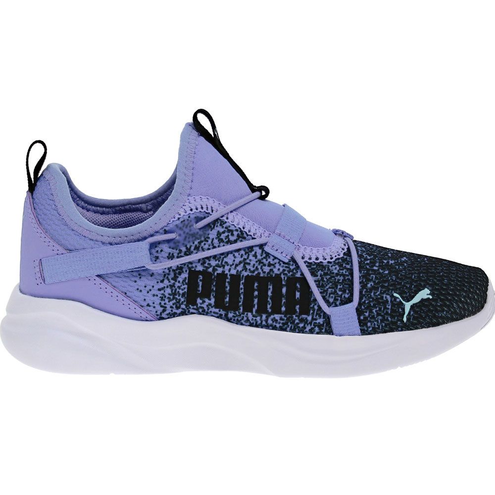 Puma Softride Rift Sprinkle Slip On Girls Running Shoes Lavender