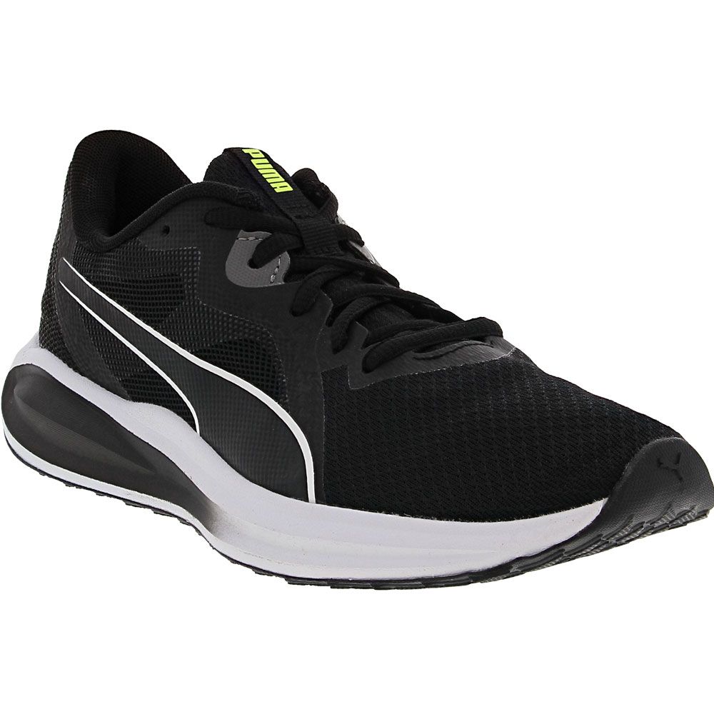 Puma Twitch Runner Jr Youth Running Shoes Black White