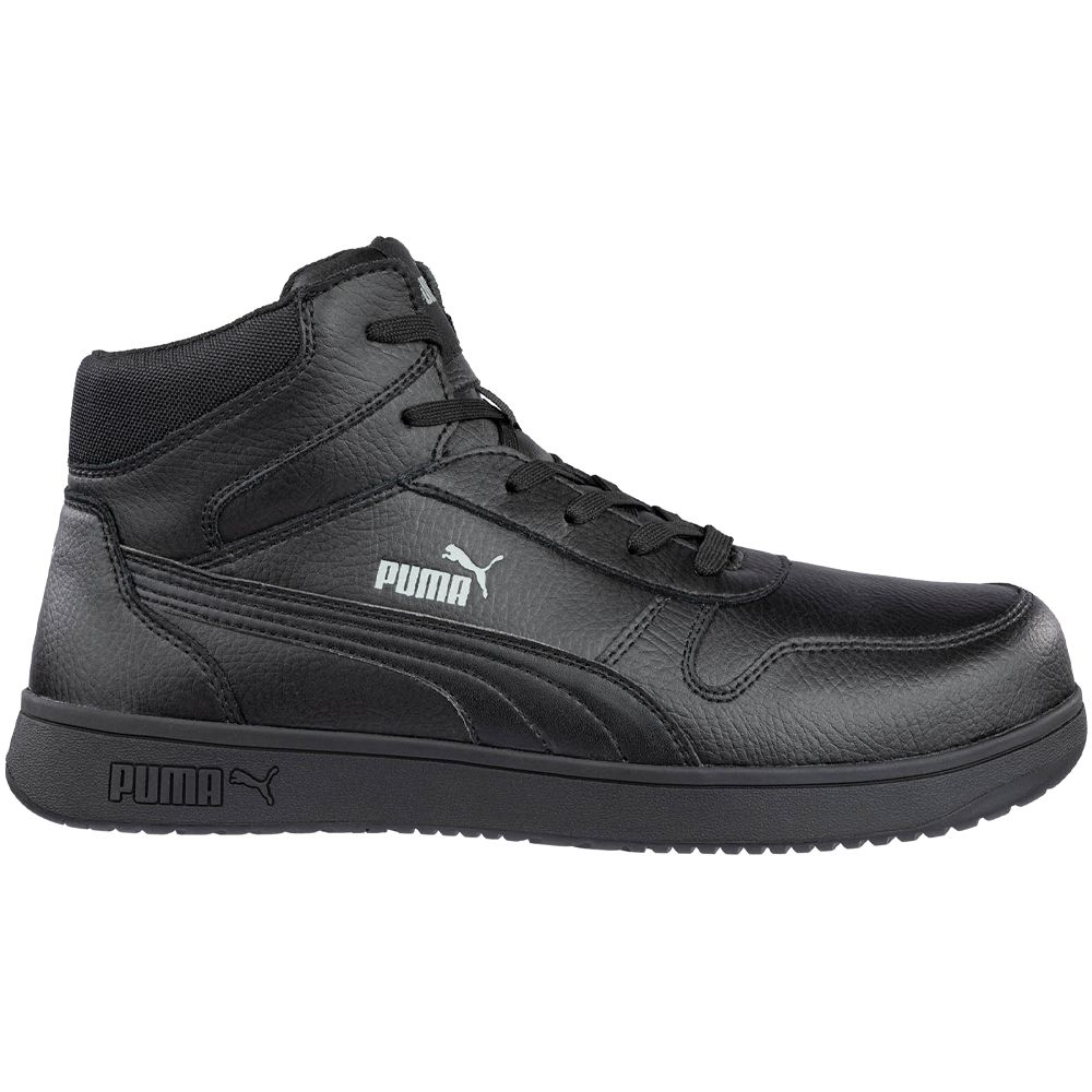 Puma Safety Frontcourt Mid Ct Composite Toe Work Shoes - Mens Black Side View