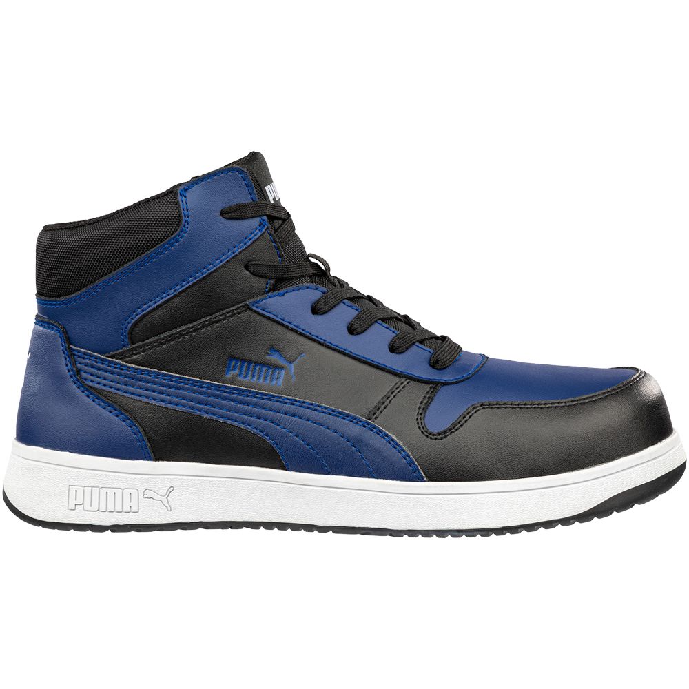 Puma Safety Frontcourt Mid Ct Composite Toe Work Shoes - Mens Black Blue
