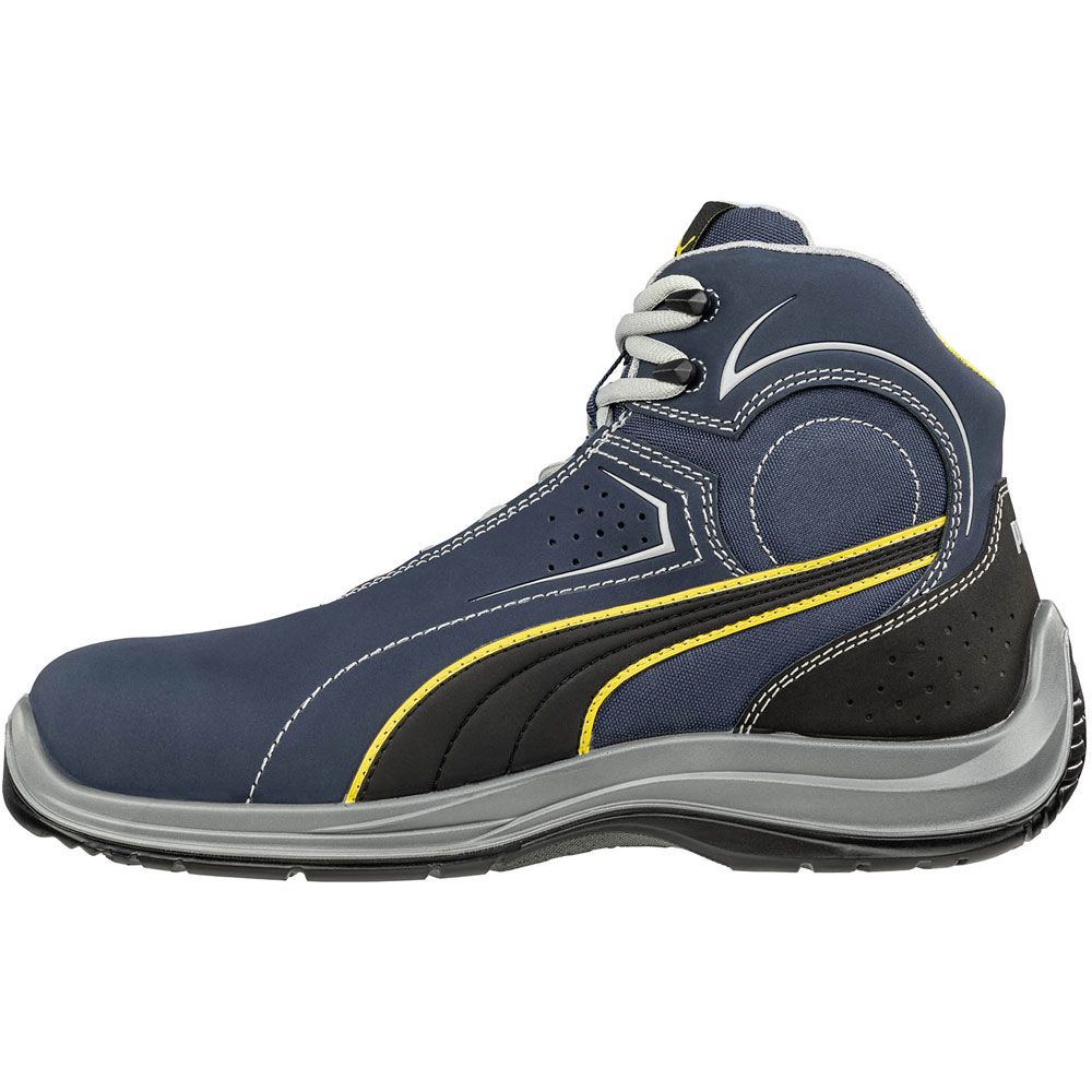 Puma Safety Touring Mid Ct Nubuck Composite Toe Work Boots - Mens Blue Back View