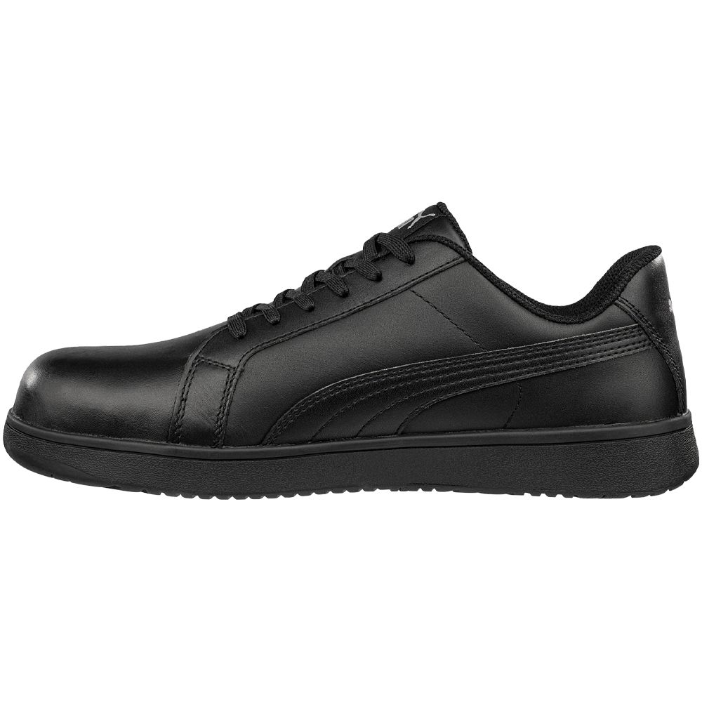 Puma Safety Iconic Low Ct Composite Toe Work Shoes - Mens Black Back View