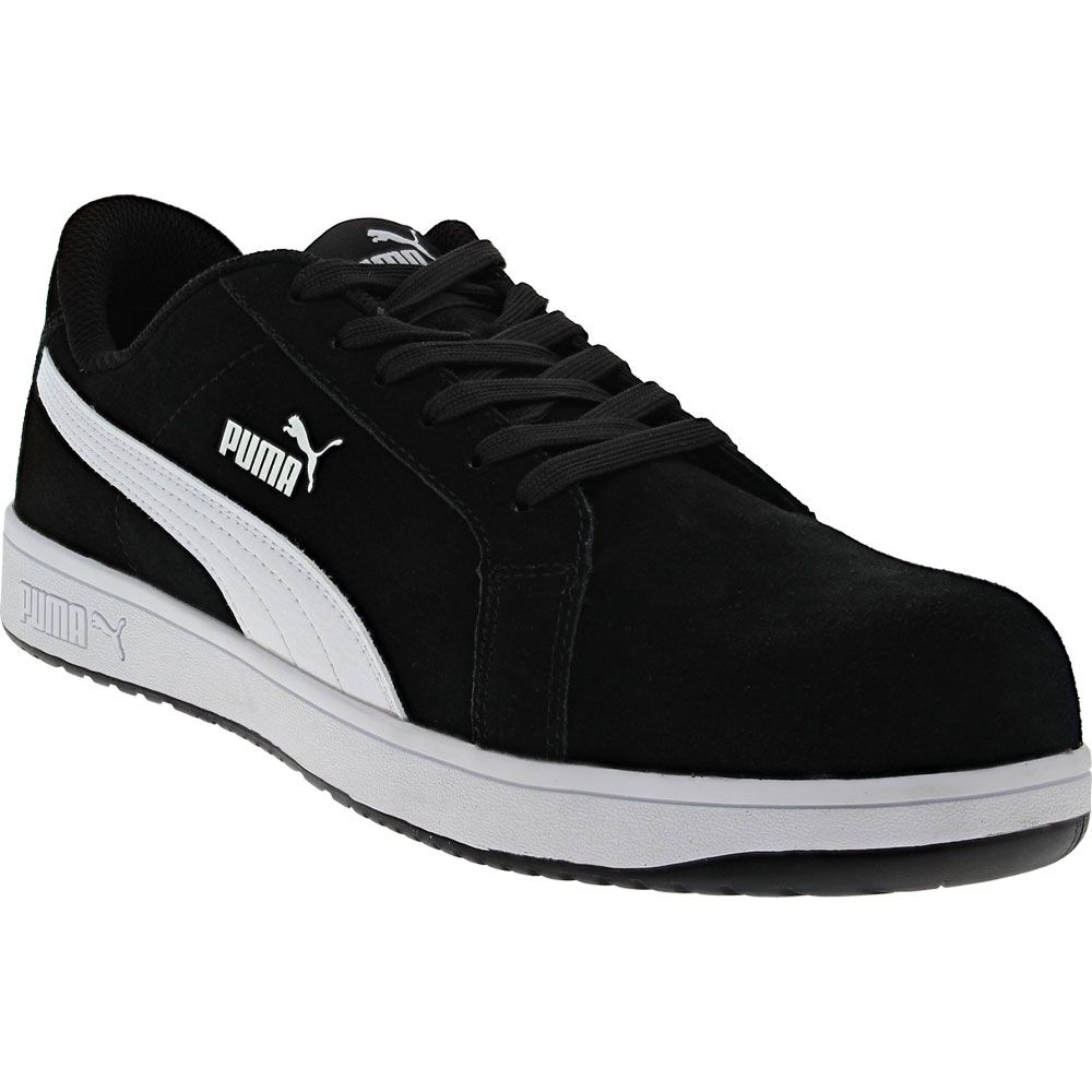 Puma Safety Heritage Iconic EH Safety Toe Work Shoes - Mens Black White