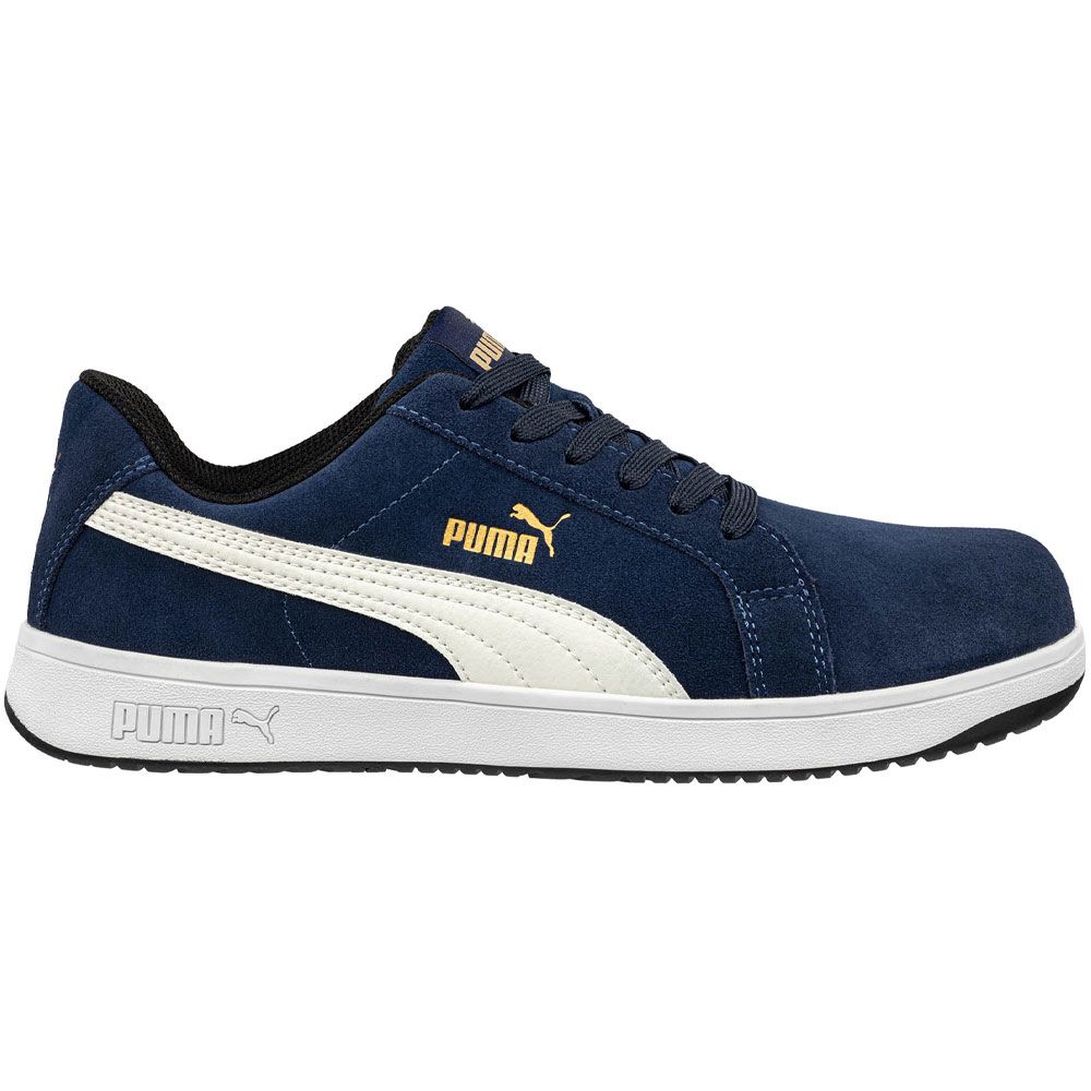 Puma Safety Iconic Suede Low Ct Composite Toe Work Shoes - Mens Navy