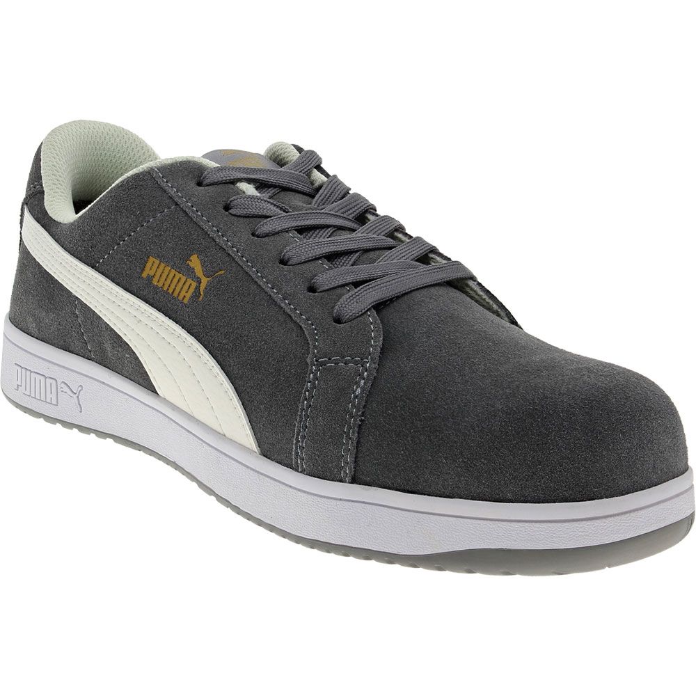 Puma Safety Heritage Iconic ESD Safety Toe Work Shoes - Mens Grey White