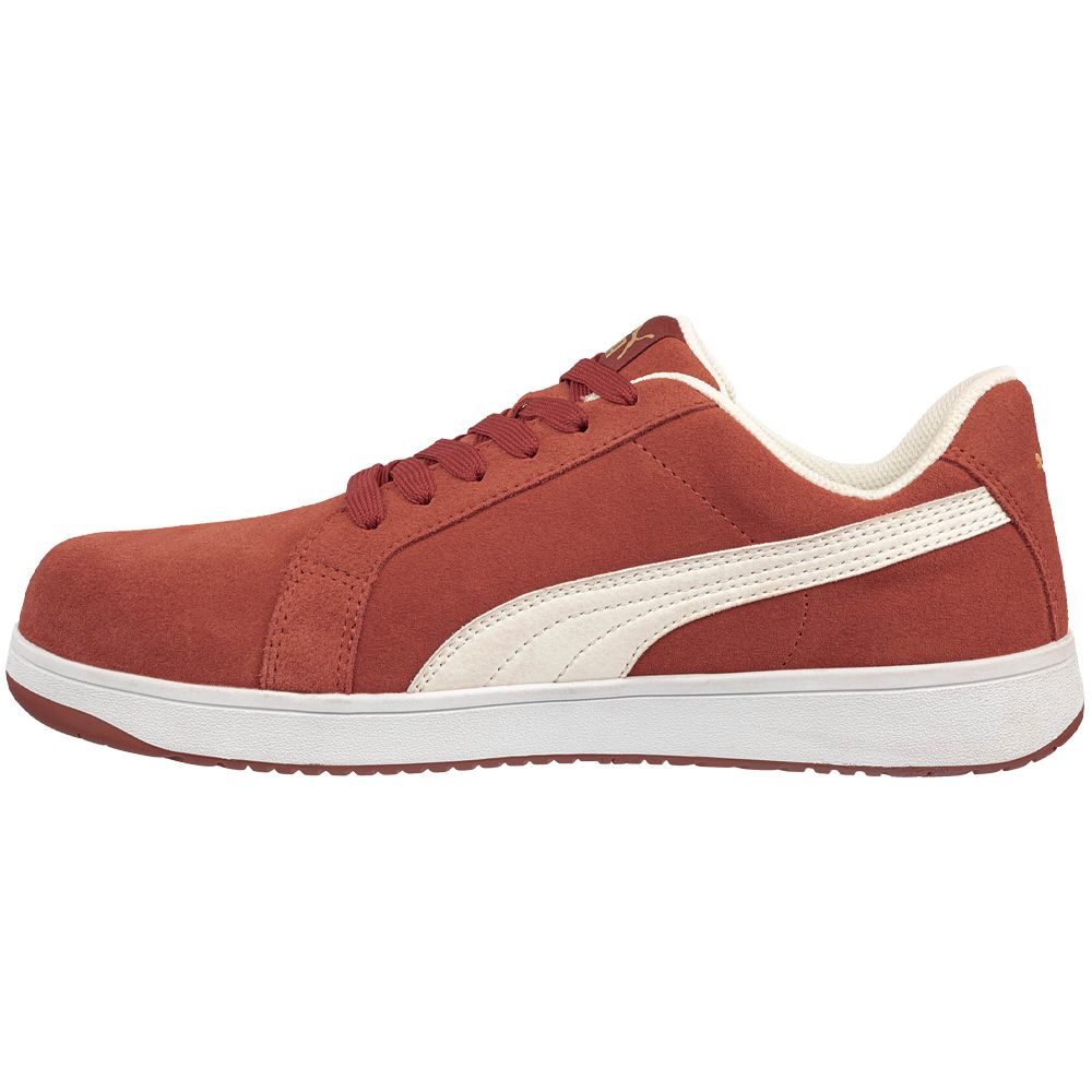 Puma Safety Heritage Iconic EH Safety Toe Work Shoes - Womens Red Back View