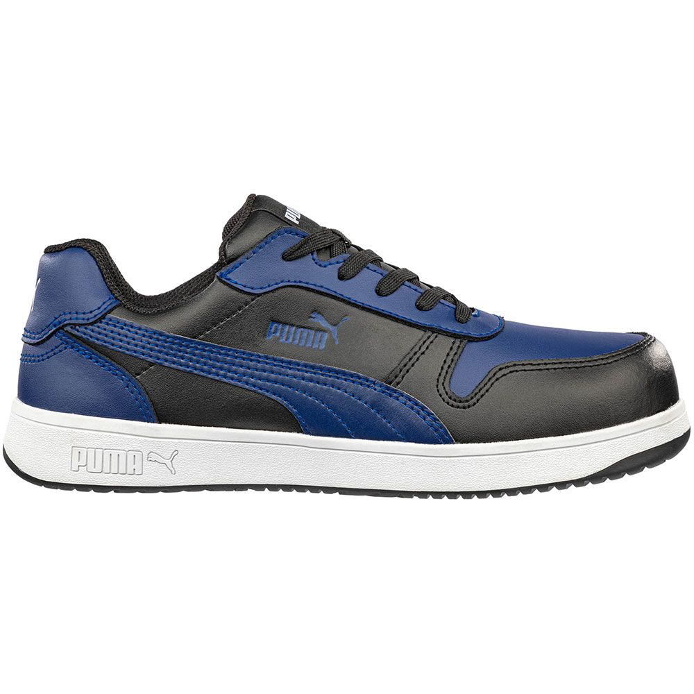 Puma Safety Frontcourt Low Ct Composite Toe Work Shoes - Mens Black Blue