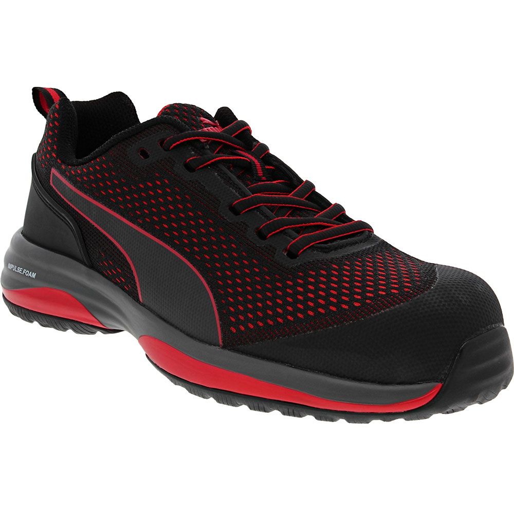 Puma Safety Speed Composite Toe Work Shoes - Mens Black Red