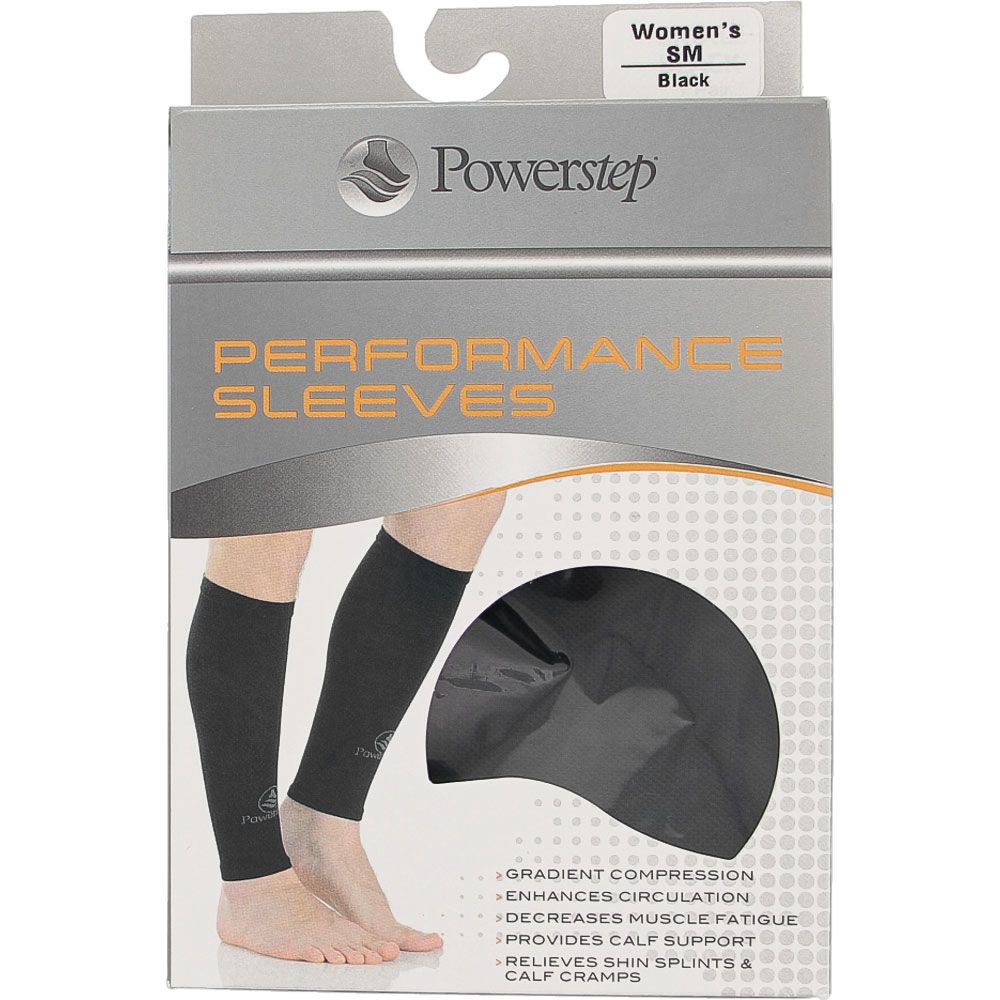 Powerstep Insoles Compression Sleeve Socks - Womens Black View 2