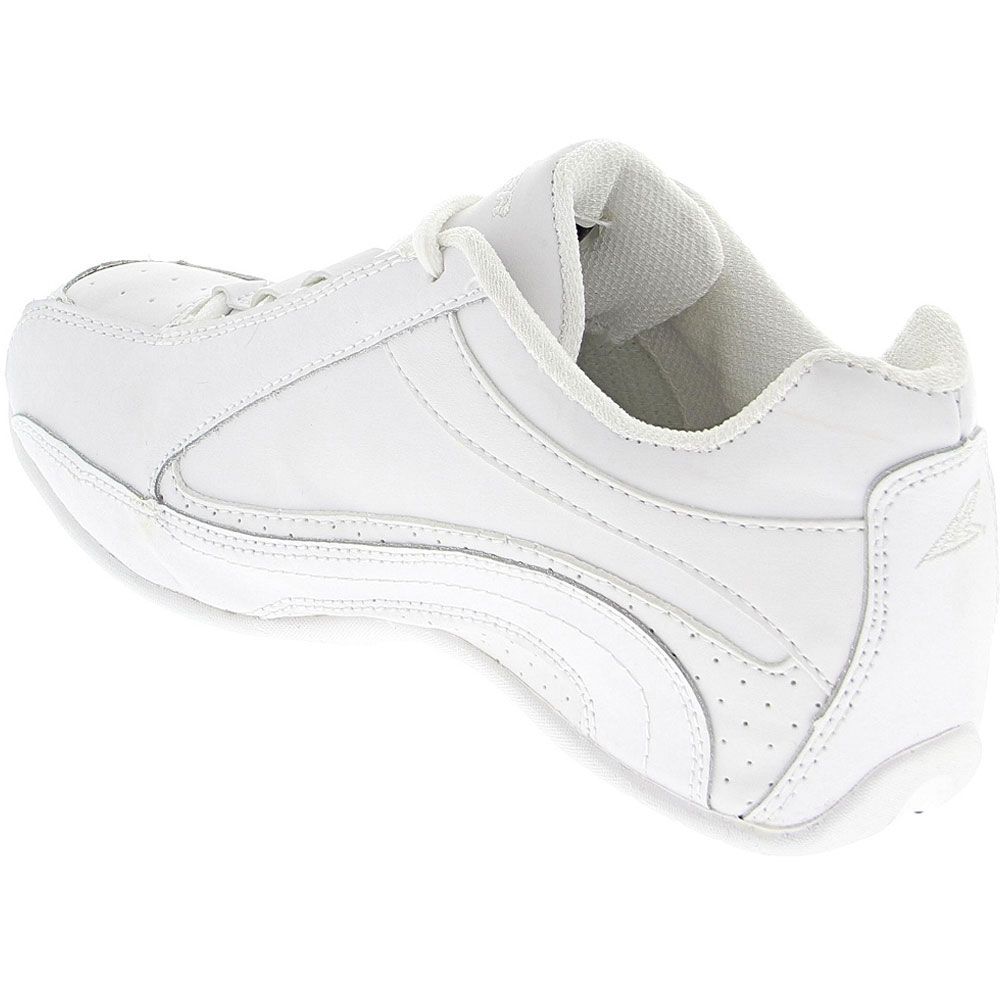 Power Bolt Cheerleading Shoes - Kids White Back View