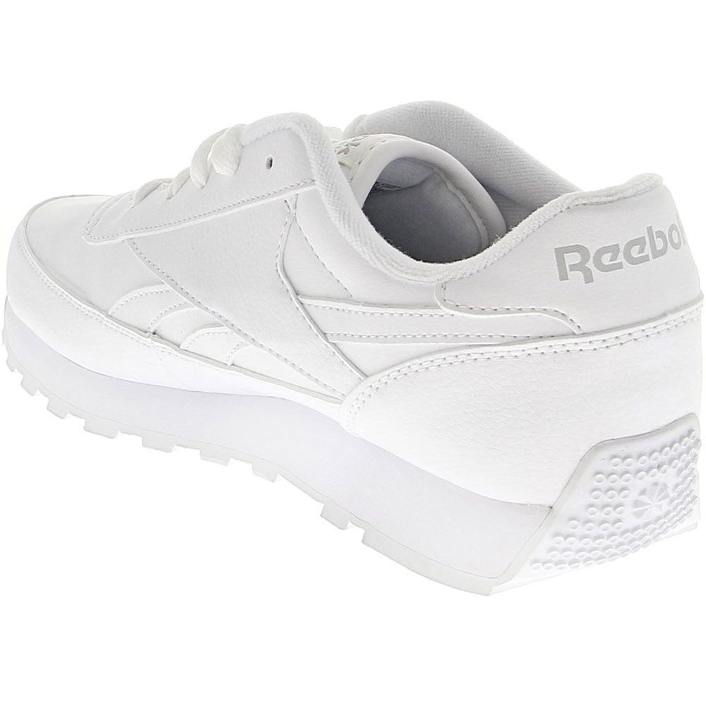 Reebok Classic Renaissance Running Shoes - Mens White Steel Back View