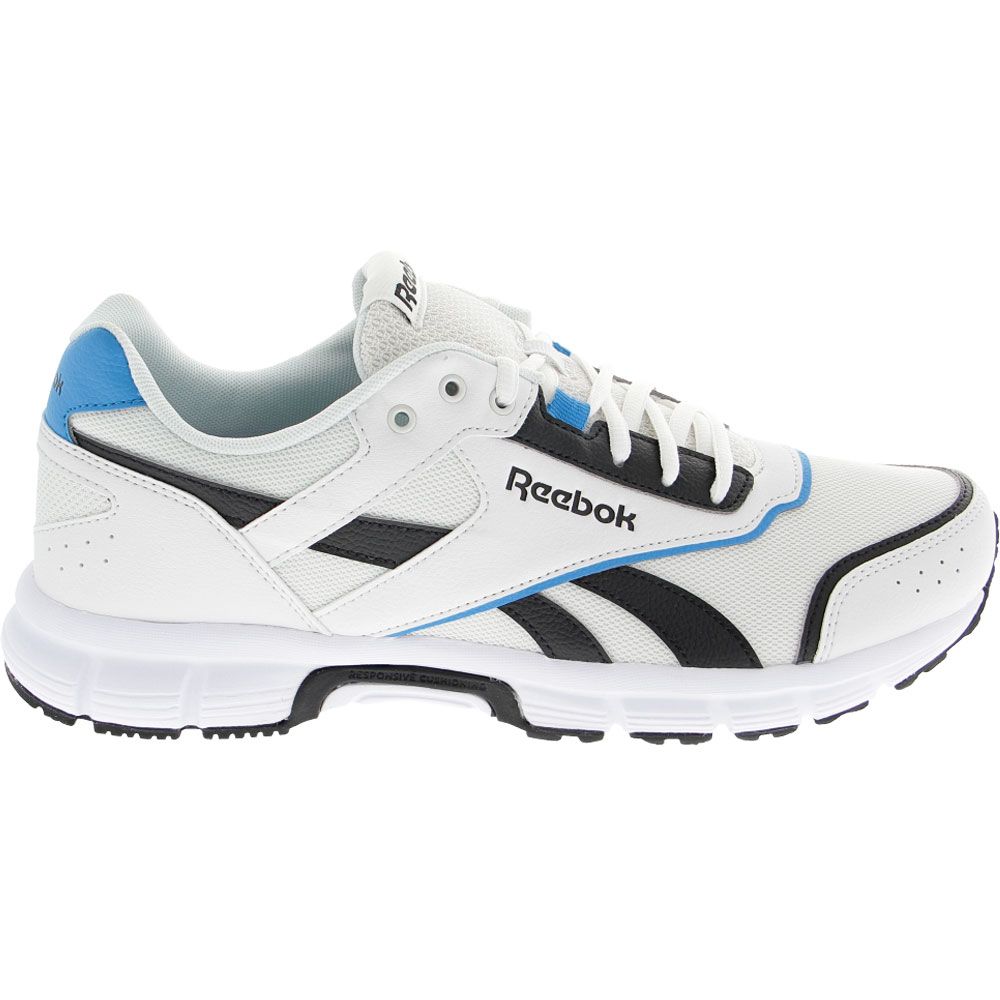 Reebok Royal Run Finish Training Shoes - Mens Grey Black White Side View