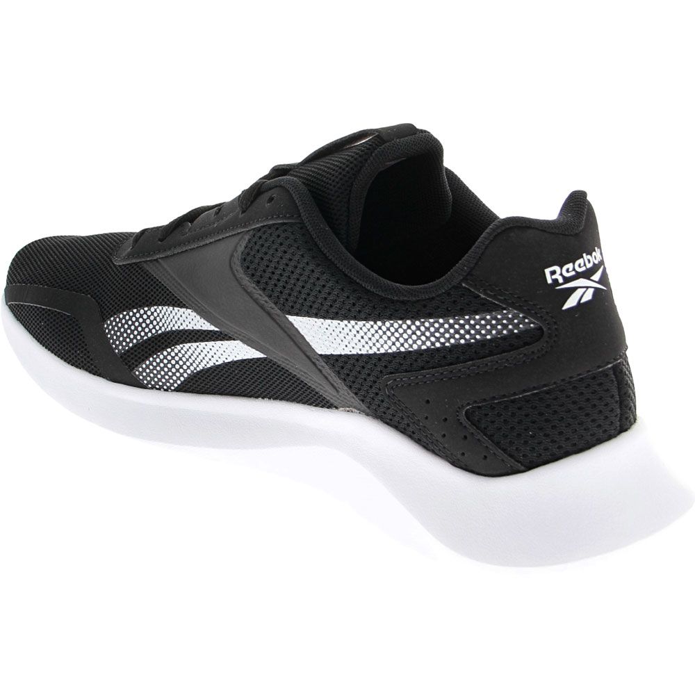 Reebok Energy Lux 2 Running Shoes - Mens Black Black White Back View