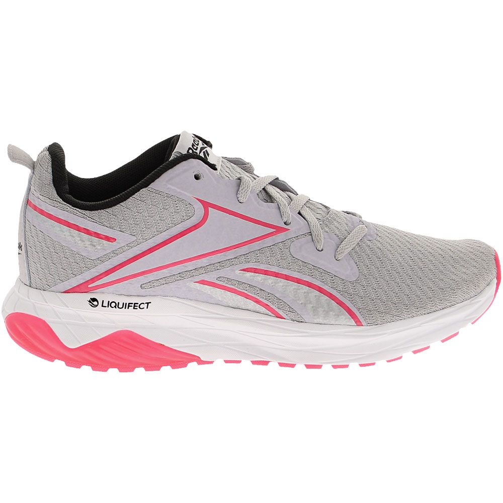 Reebok Liquifect Running Shoes - Womens Grey Side View
